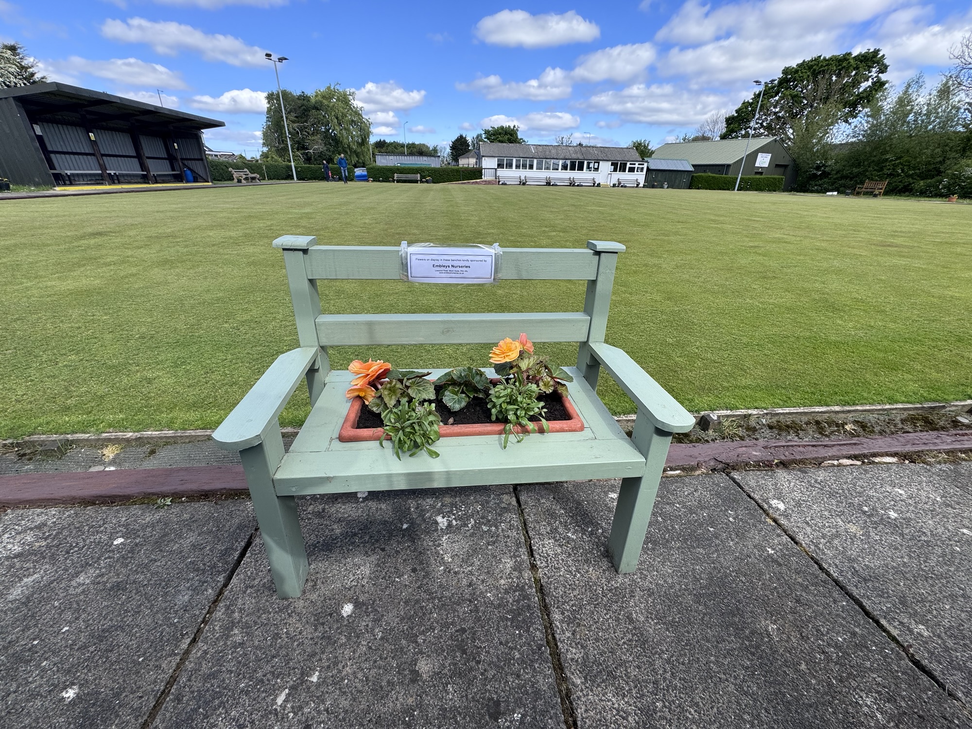 Mini Benches are Back with Flowers Kindly Sponsored by Embleys Nurseries