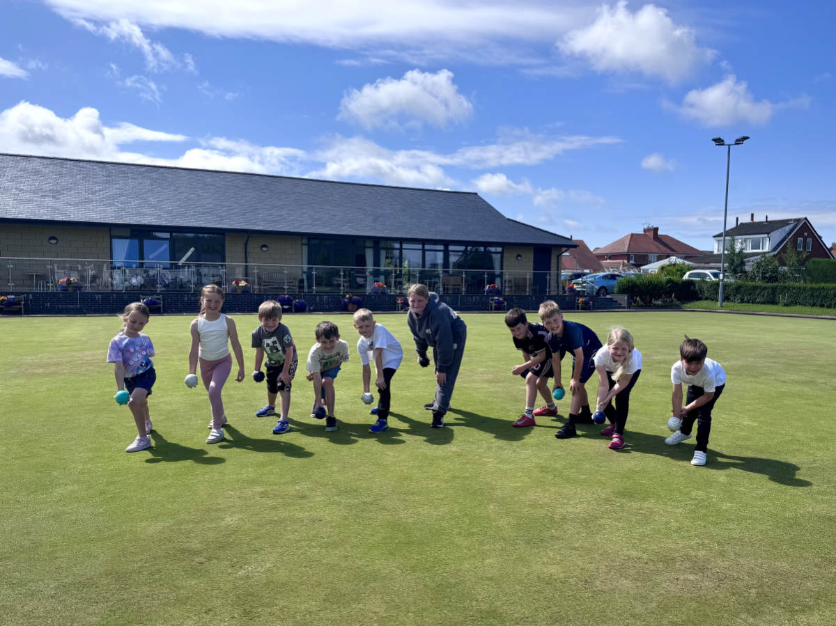 Junior Bowlers at Hoole Village Hall Bowling Club