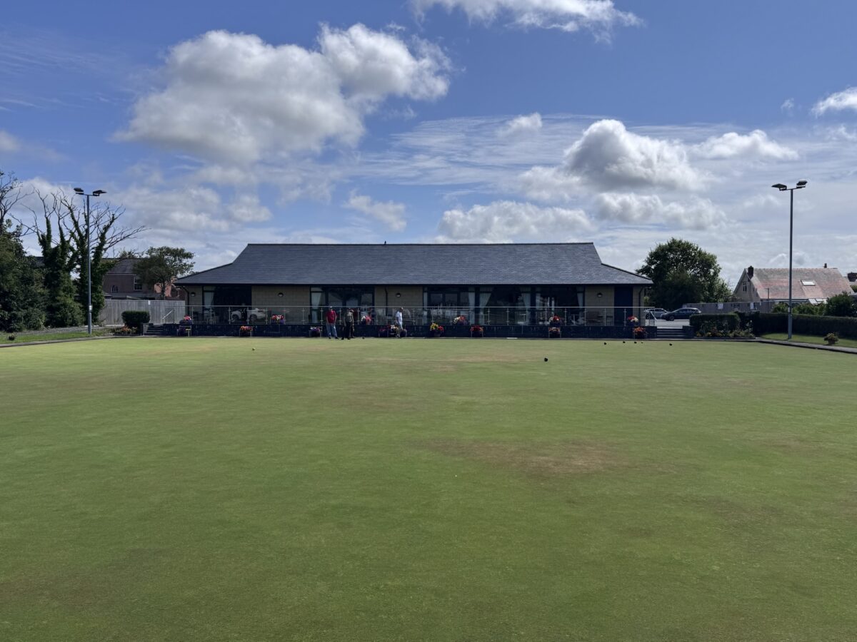 Clouds clearing to leave blue skies.