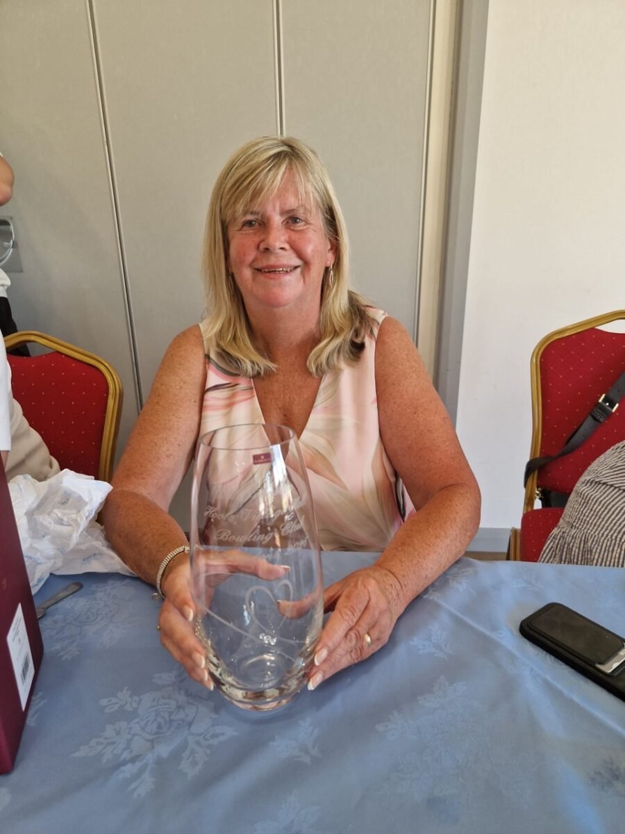 Gill Johnston with President's Vase